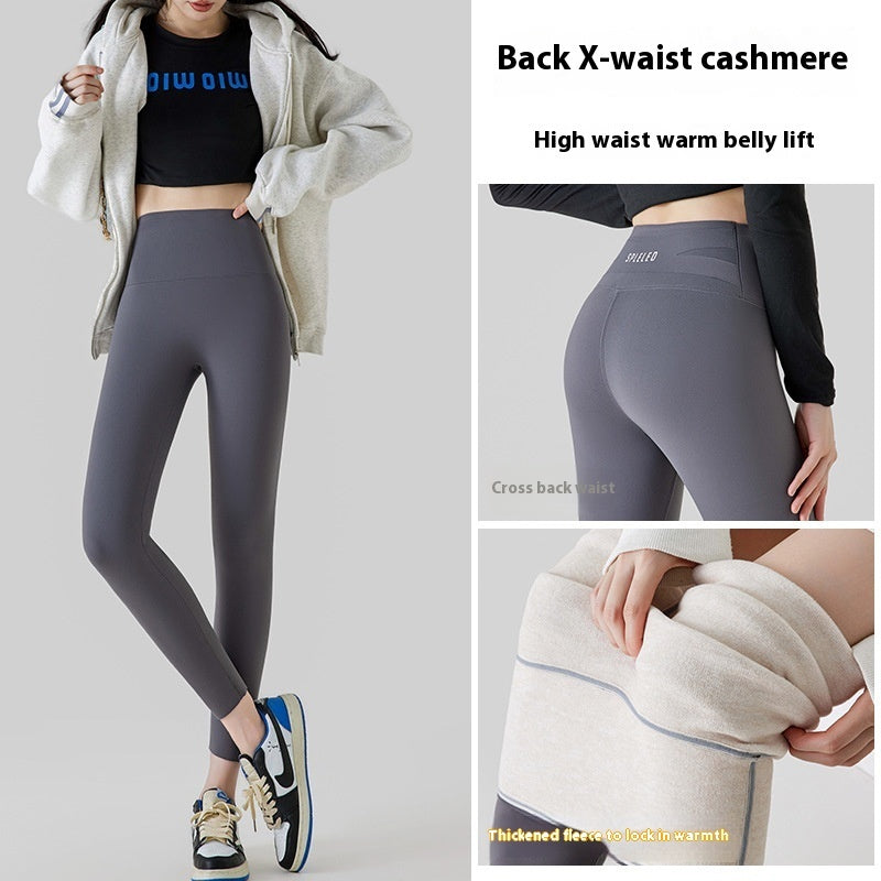 High Waist Cashmere Leggings Winter