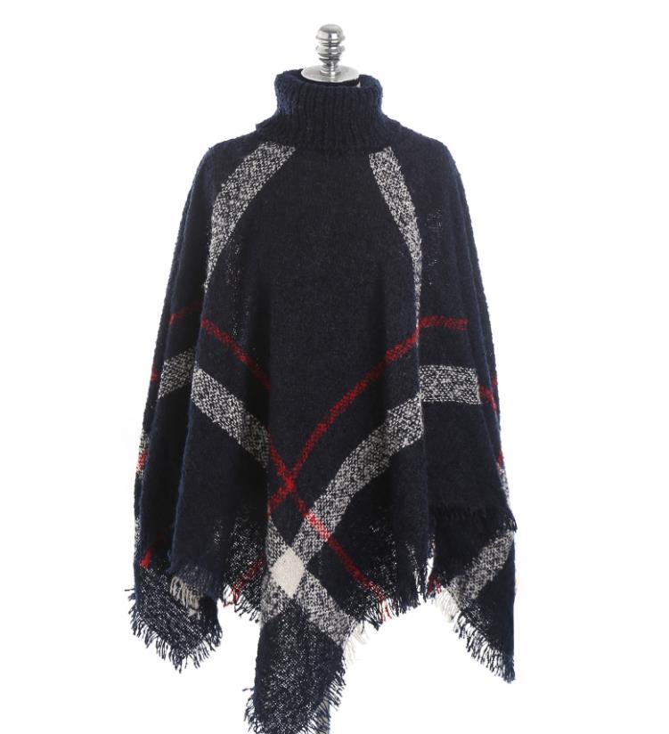 Large Plaid  Cashmere Shawl