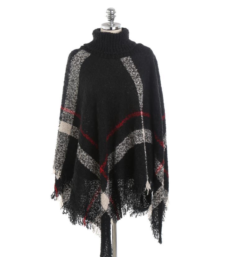 Large Plaid  Cashmere Shawl